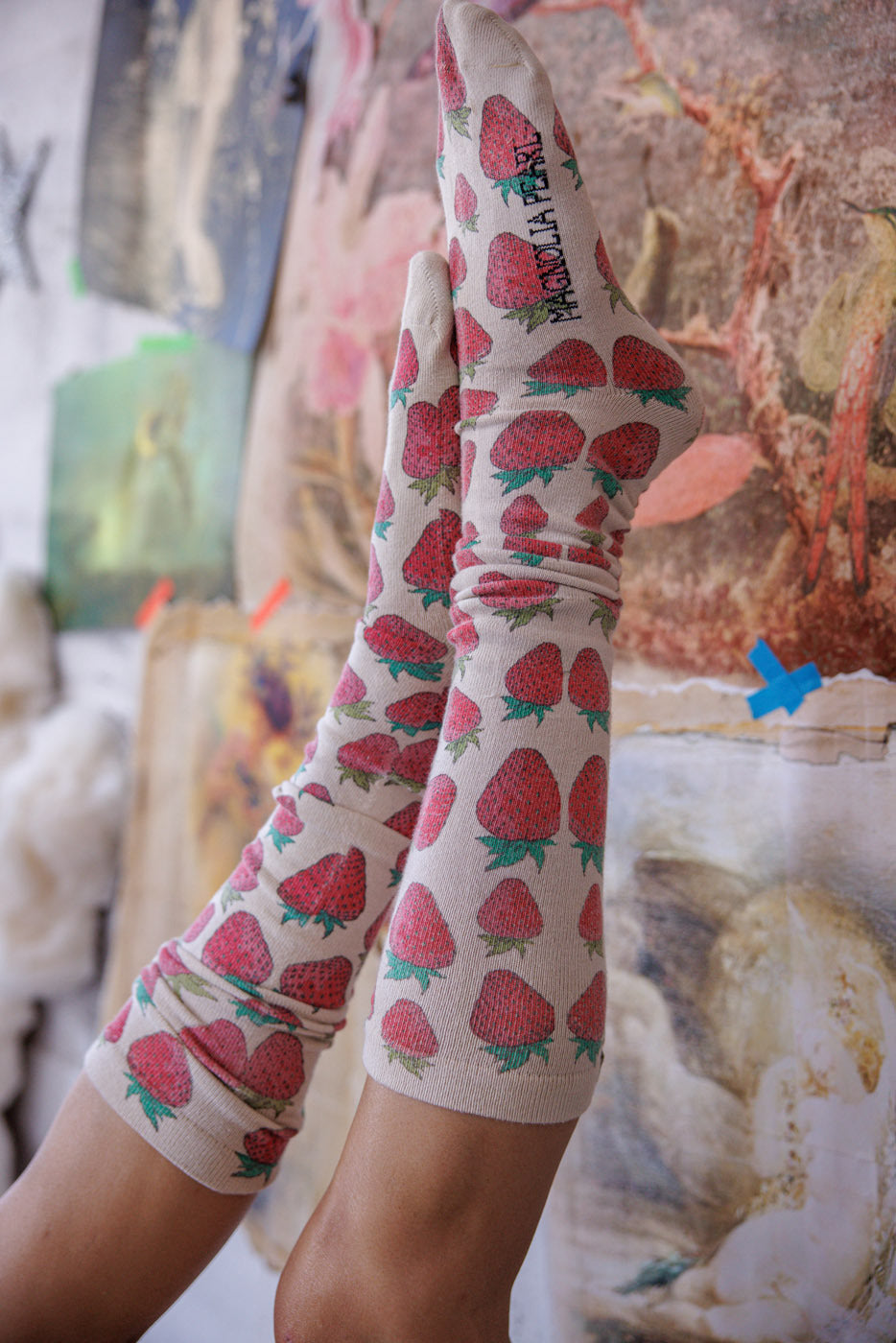 Strawberry Over-the-Knee Socks
