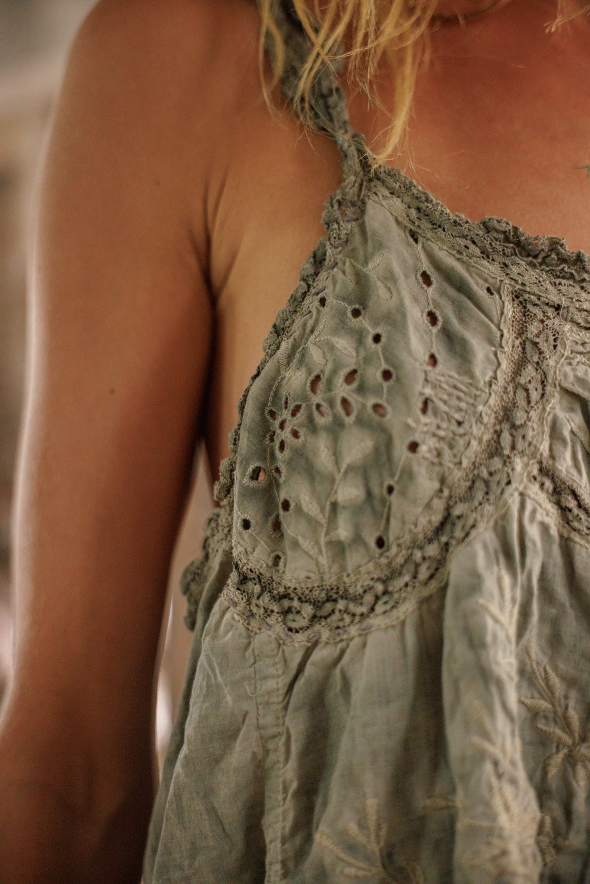 Eyelet Clementine Tank