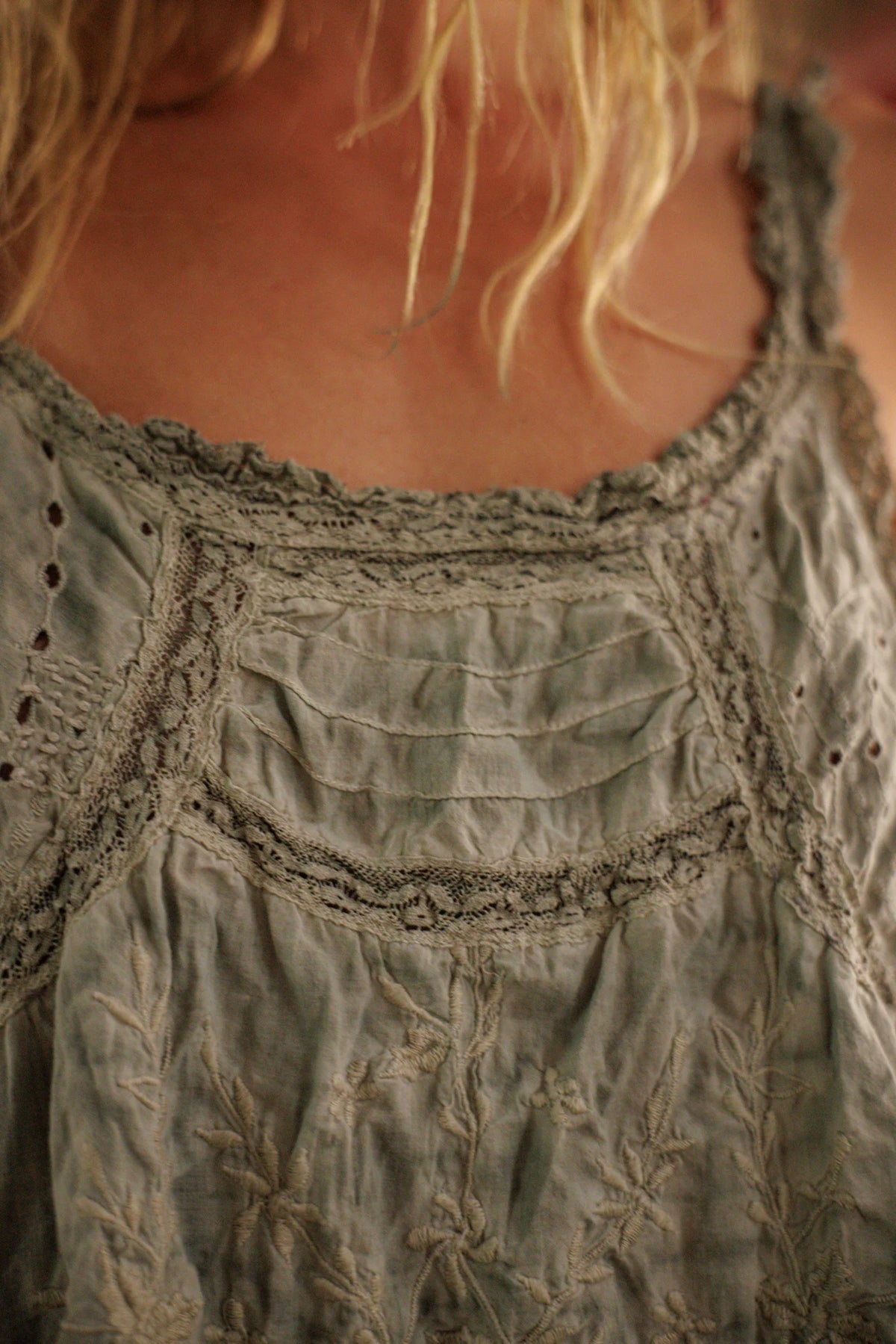 Eyelet Clementine Tank