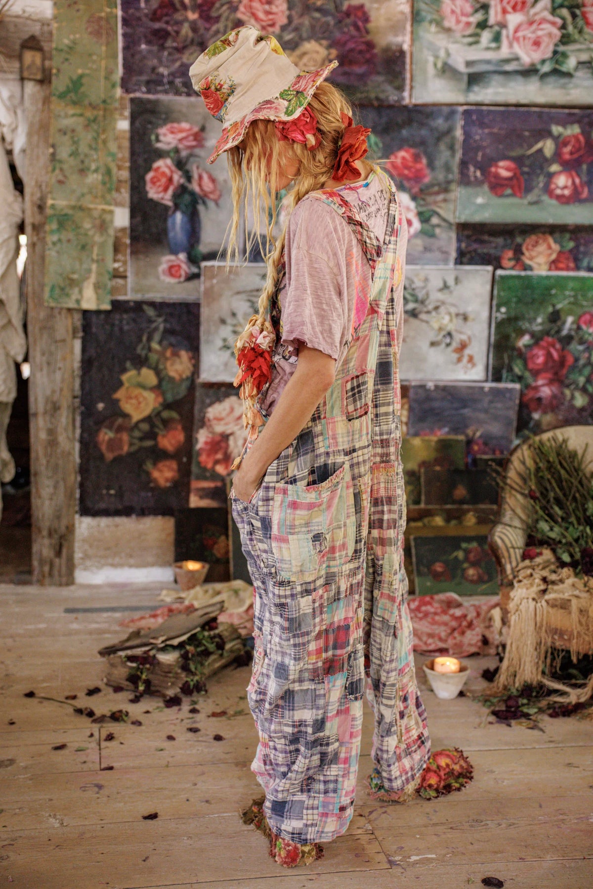 Patchwork Love Overalls