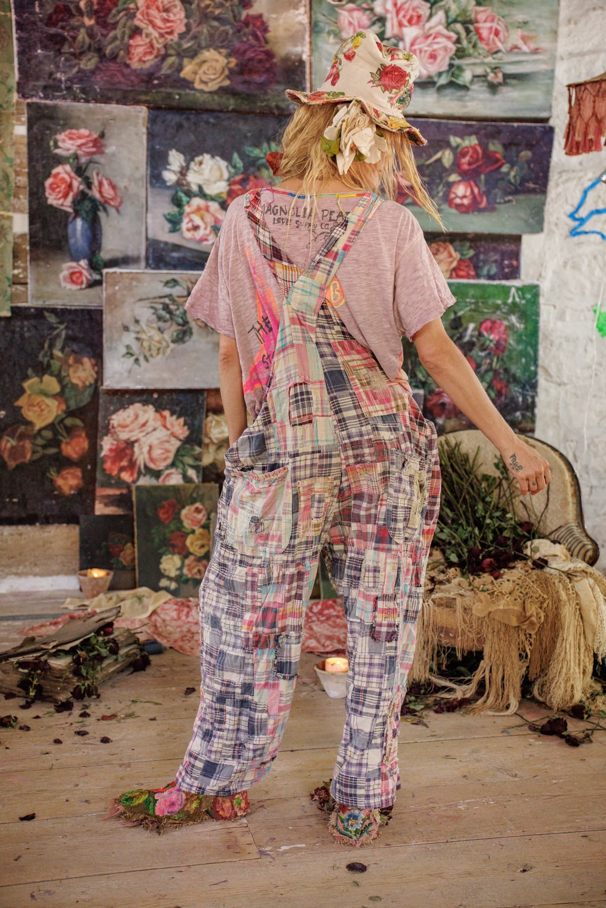 Patchwork Love Overalls