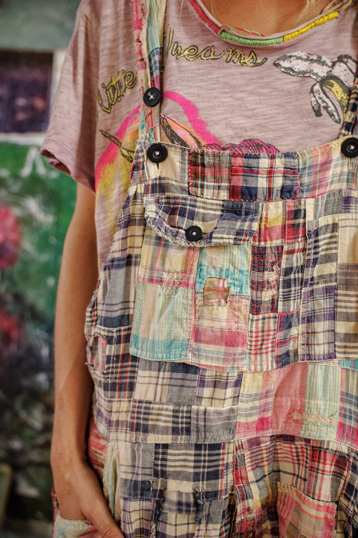 Patchwork Love Overalls