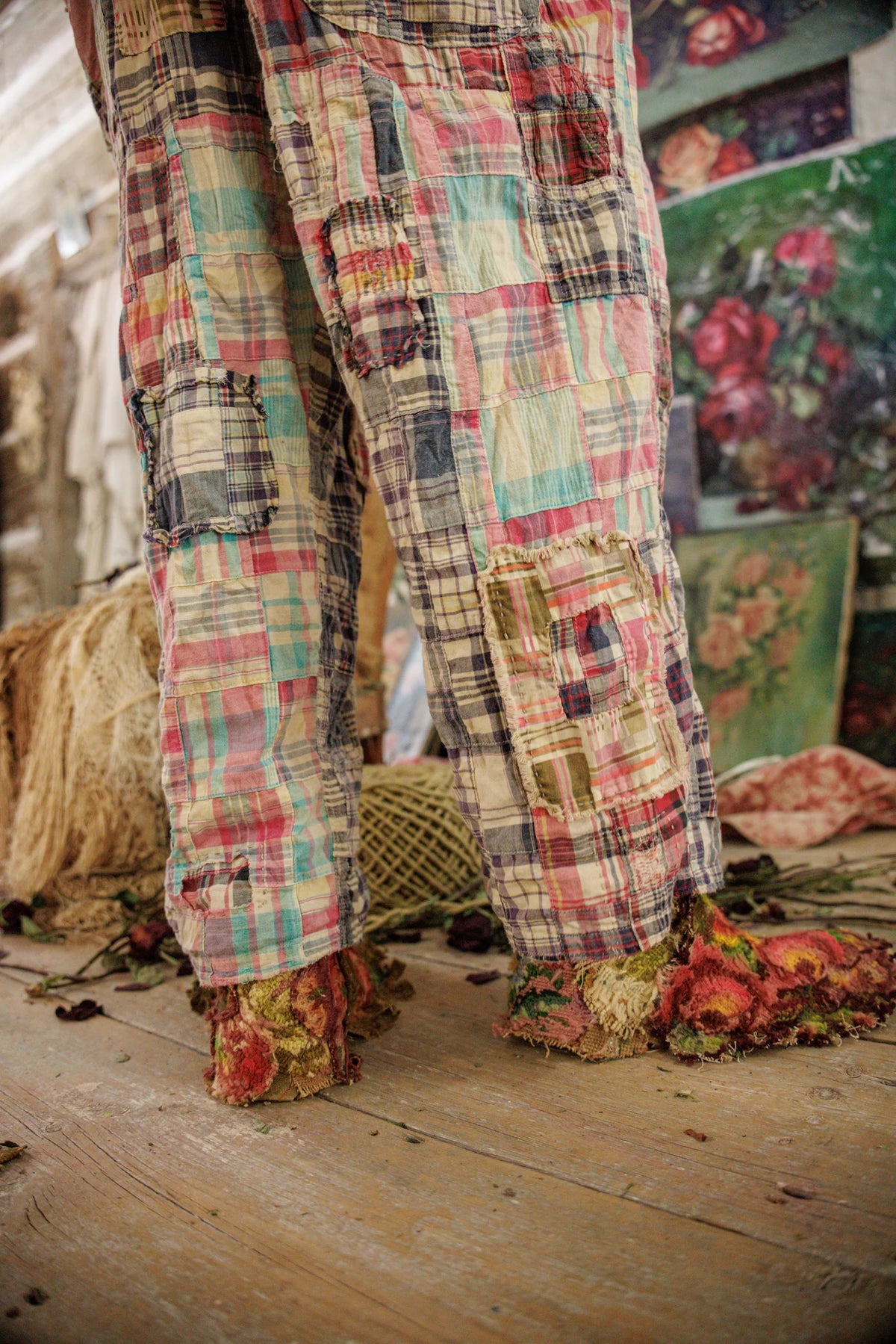 Patchwork Love Overalls