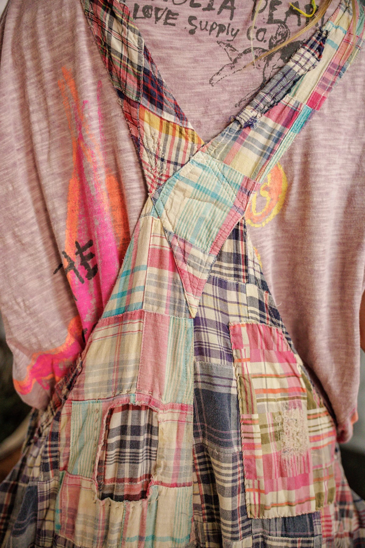 Patchwork Love Overalls