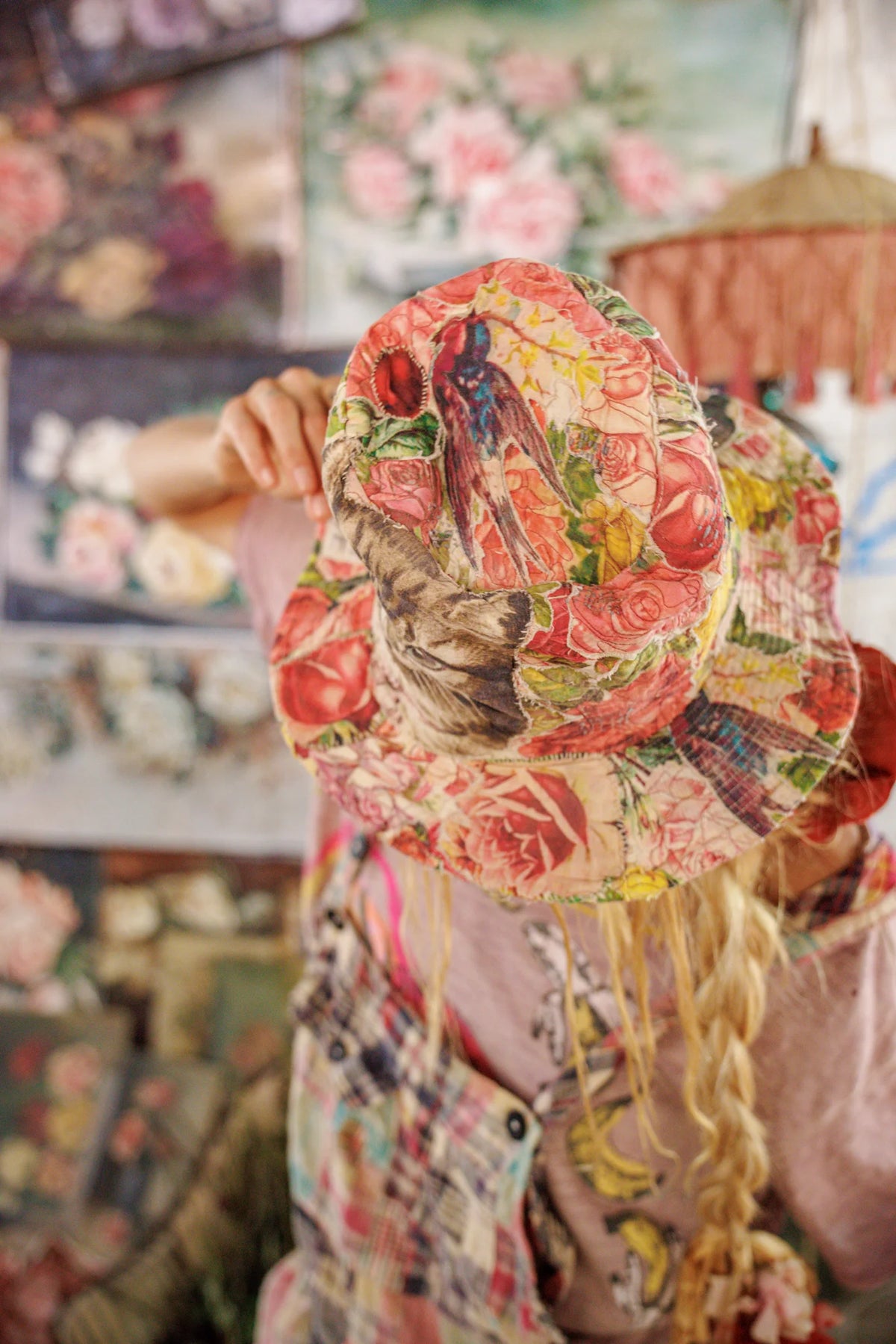 Floral Hemingway Top Hat