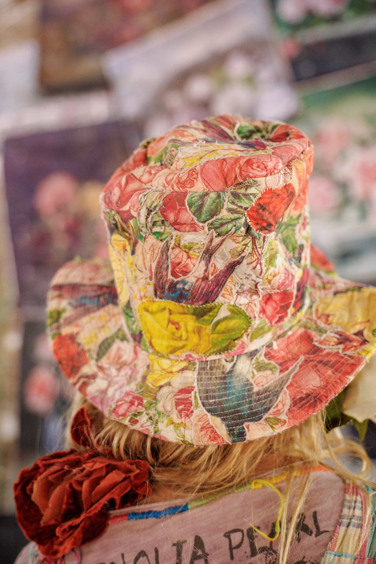 Floral Hemingway Top Hat