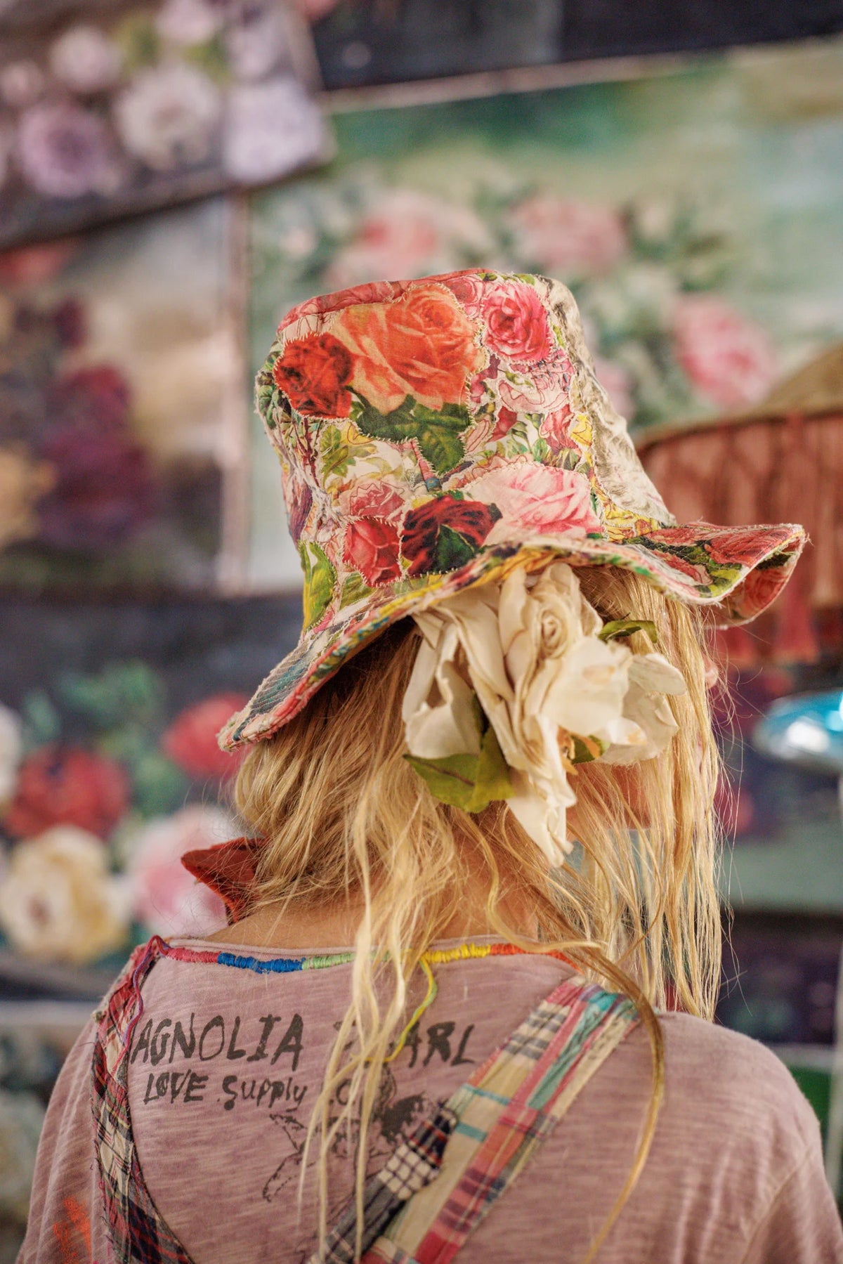 Floral Hemingway Top Hat