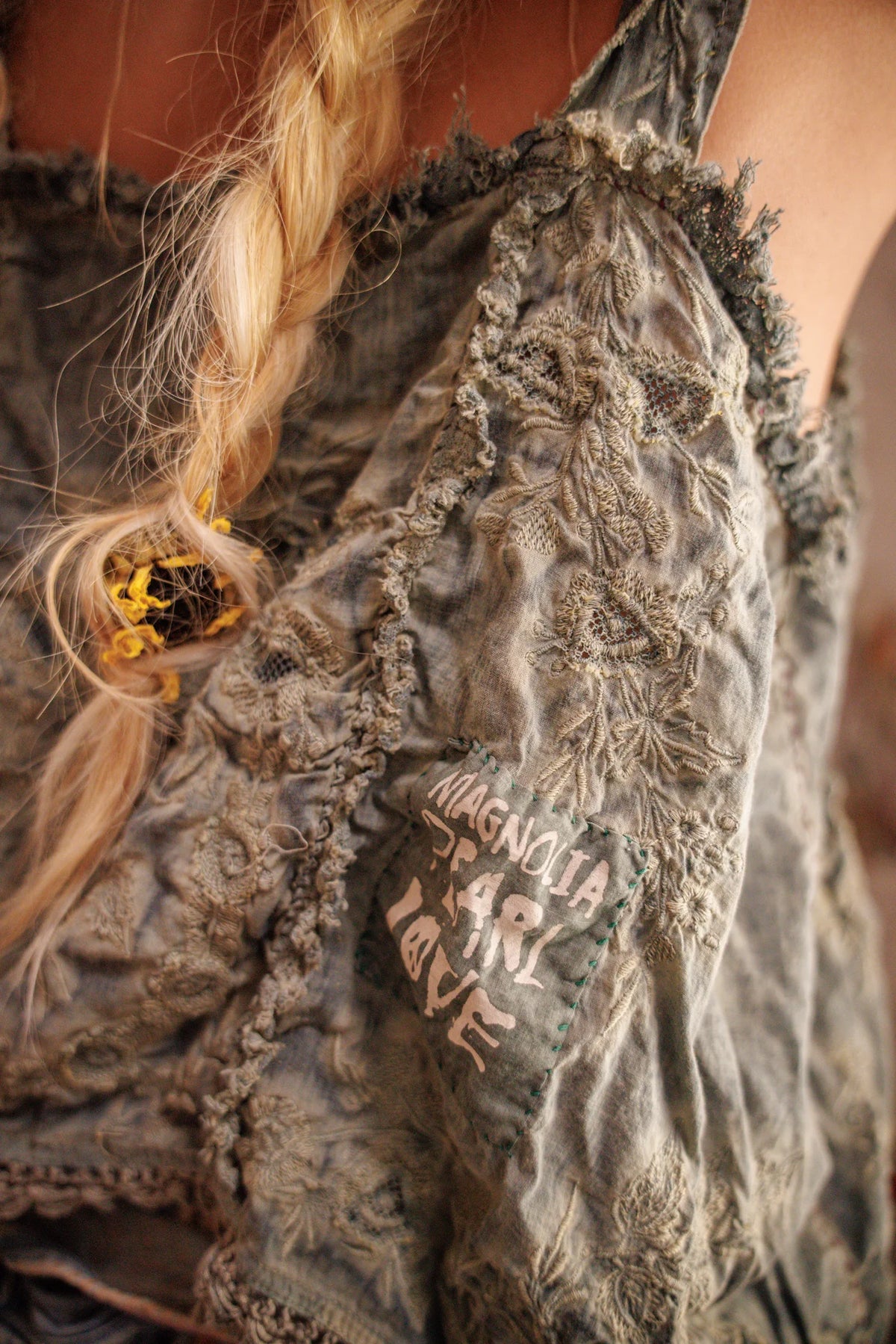 Embroidered Demri Tank