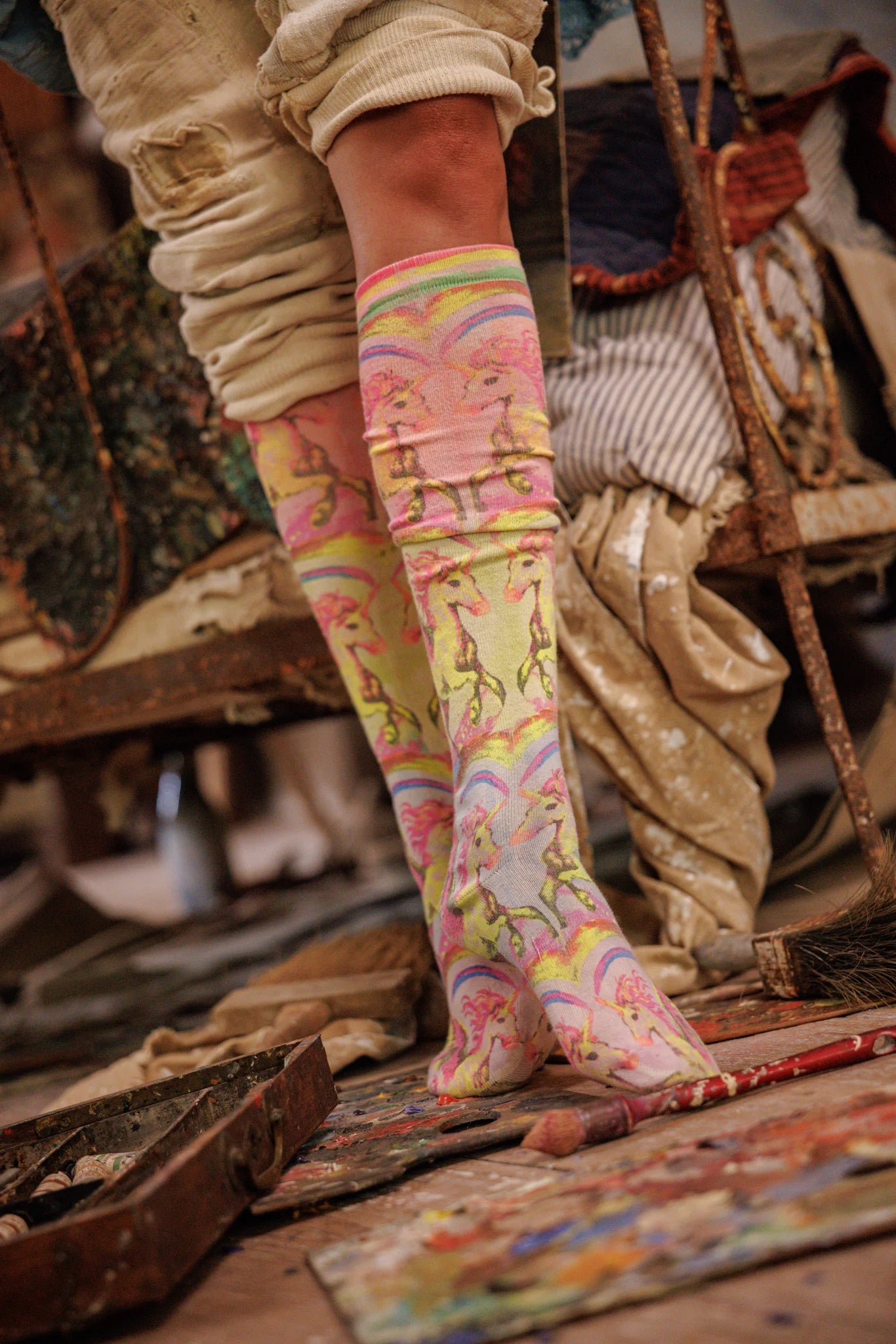 Printed OTK Socks