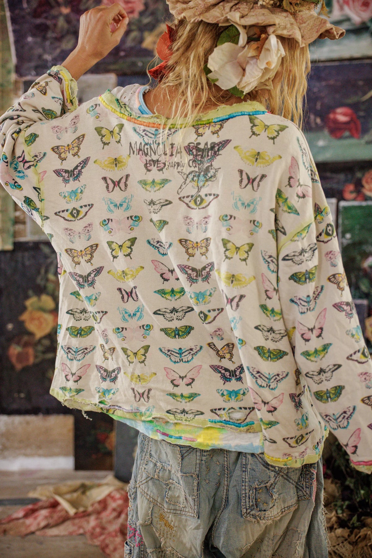 Flight Of The Butterfly Hermosa Sweatshirt