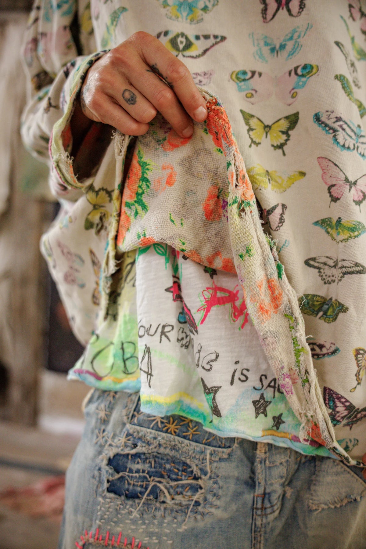 Flight Of The Butterfly Hermosa Sweatshirt
