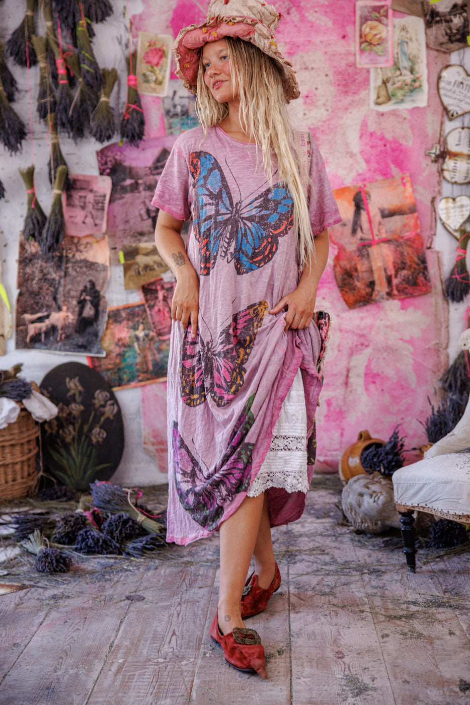 Butterfly Travelers Tee Dress