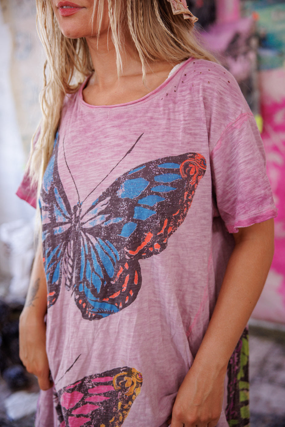 Butterfly Travelers Tee Dress