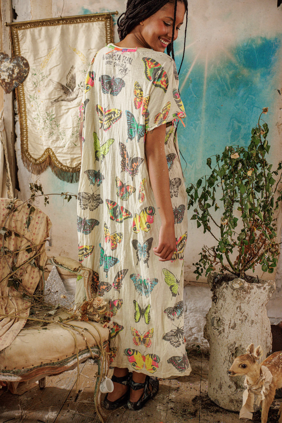 Flight Of The Butterfly Tee Dress