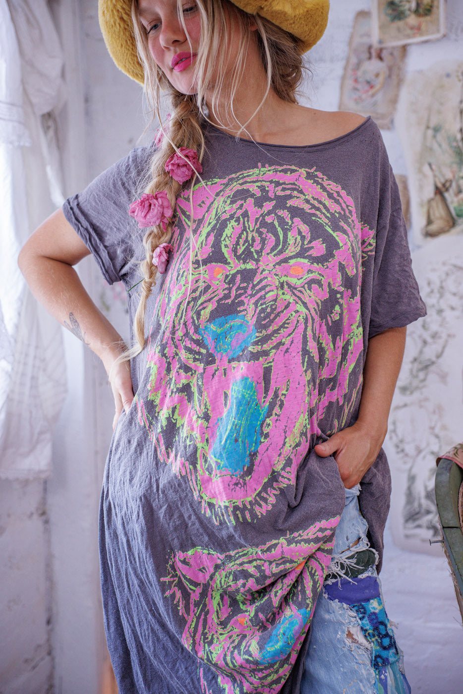 Tiger Cry Tee Dress
