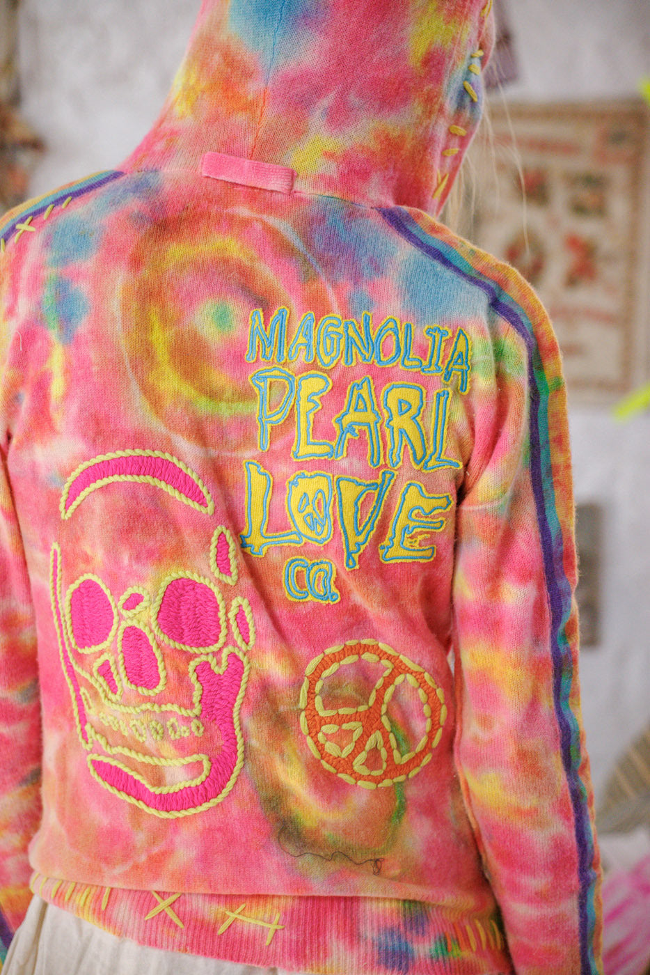 Embroidered Zip Hoodie