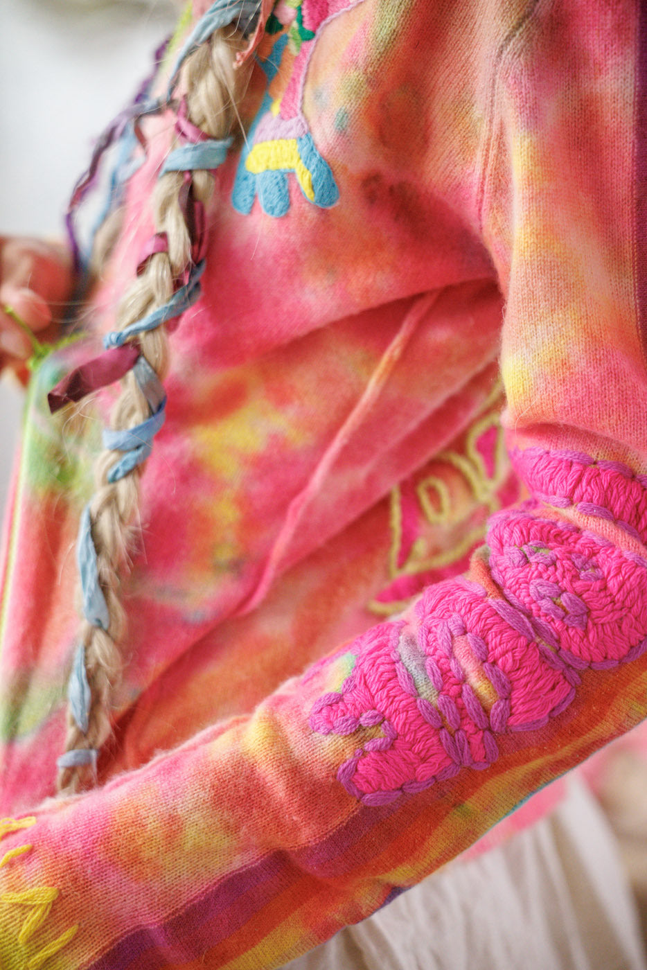 Embroidered Zip Hoodie