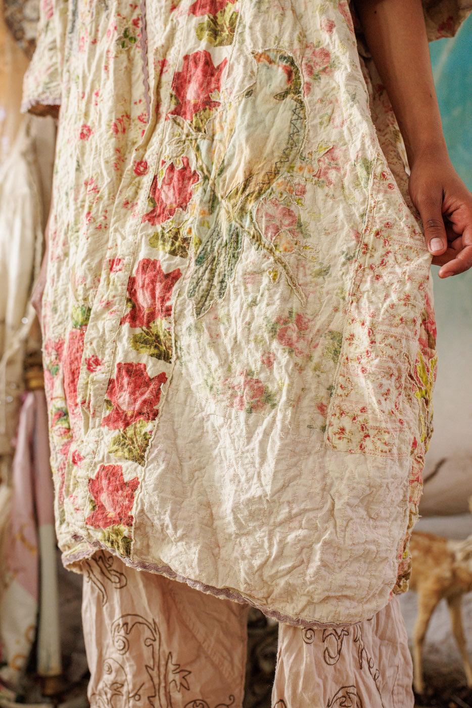 Floral Patchwork Vijji Kimono