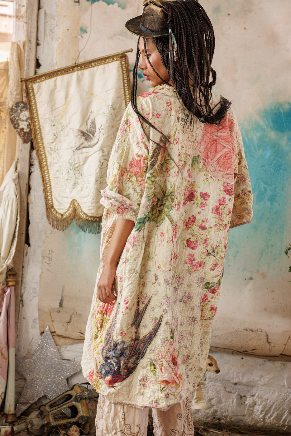 Floral Patchwork Vijji Kimono