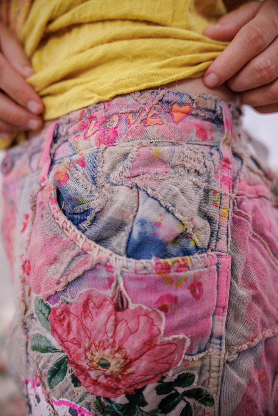 Quiltwork Appliqué Miner Denims