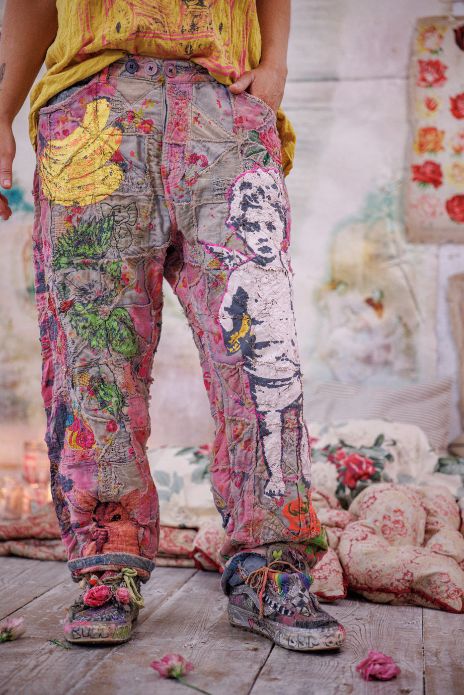 Quiltwork Appliqué Miner Denims