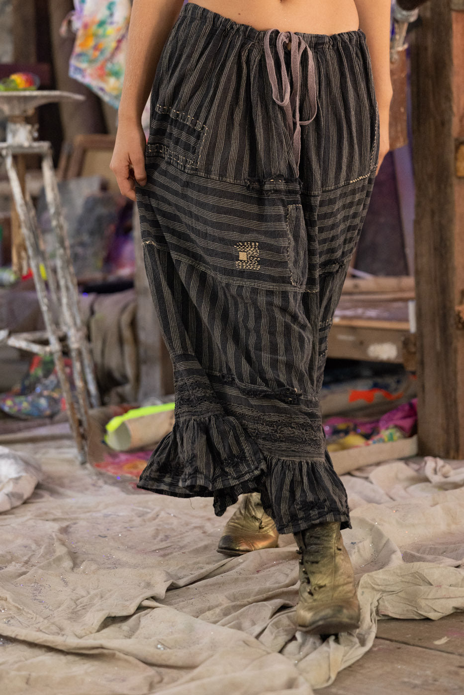 Embroidered Pissarro Skirt