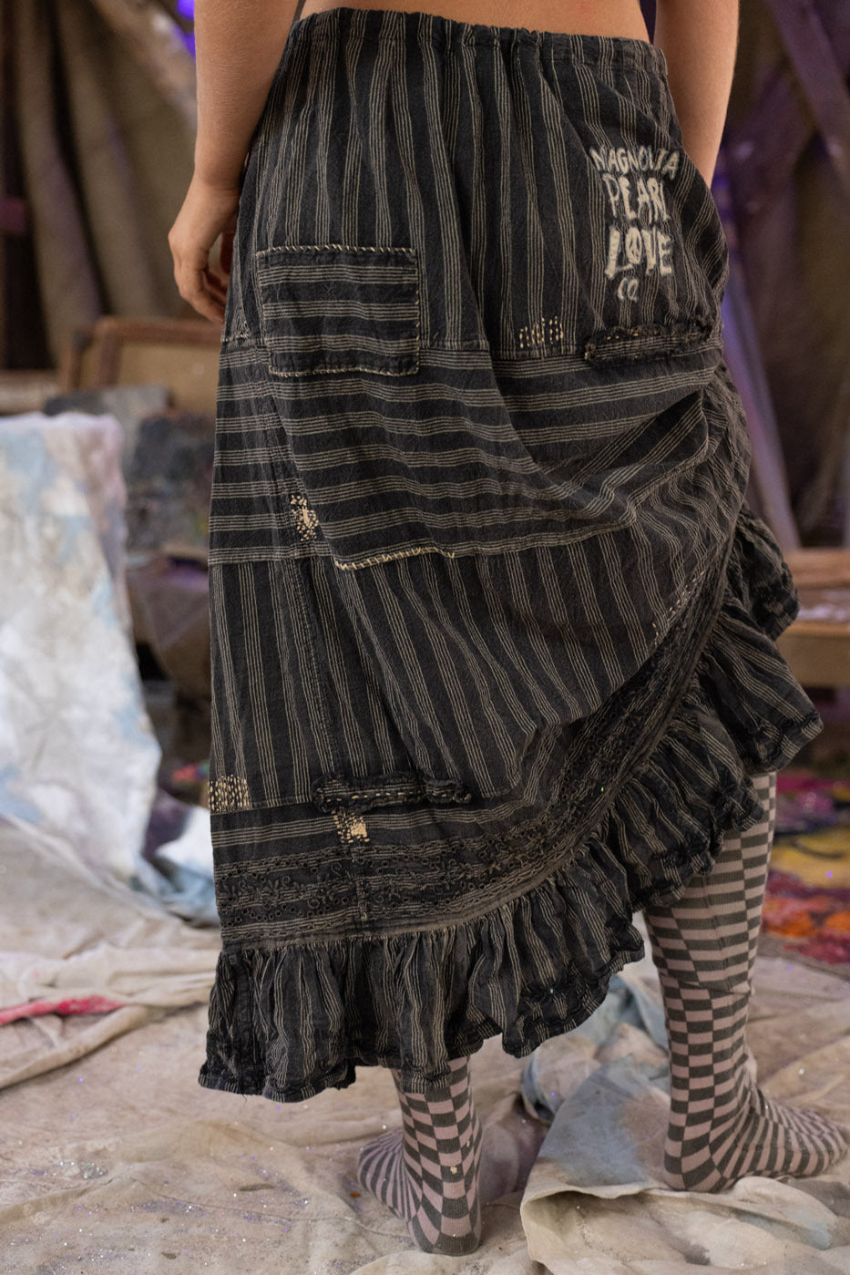 Embroidered Pissarro Skirt
