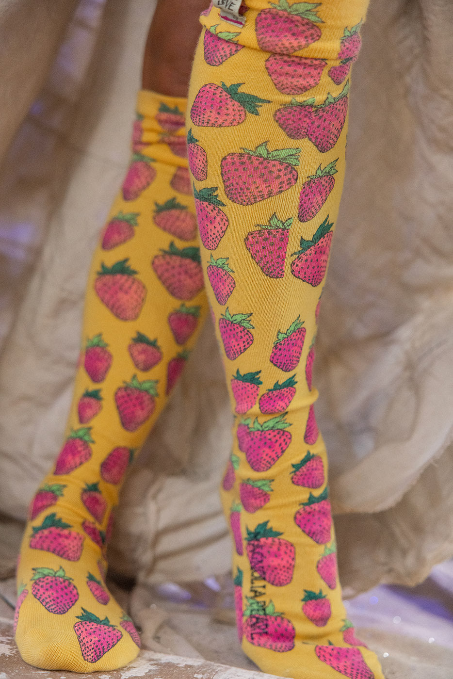 Strawberry Over-the-Knee Socks