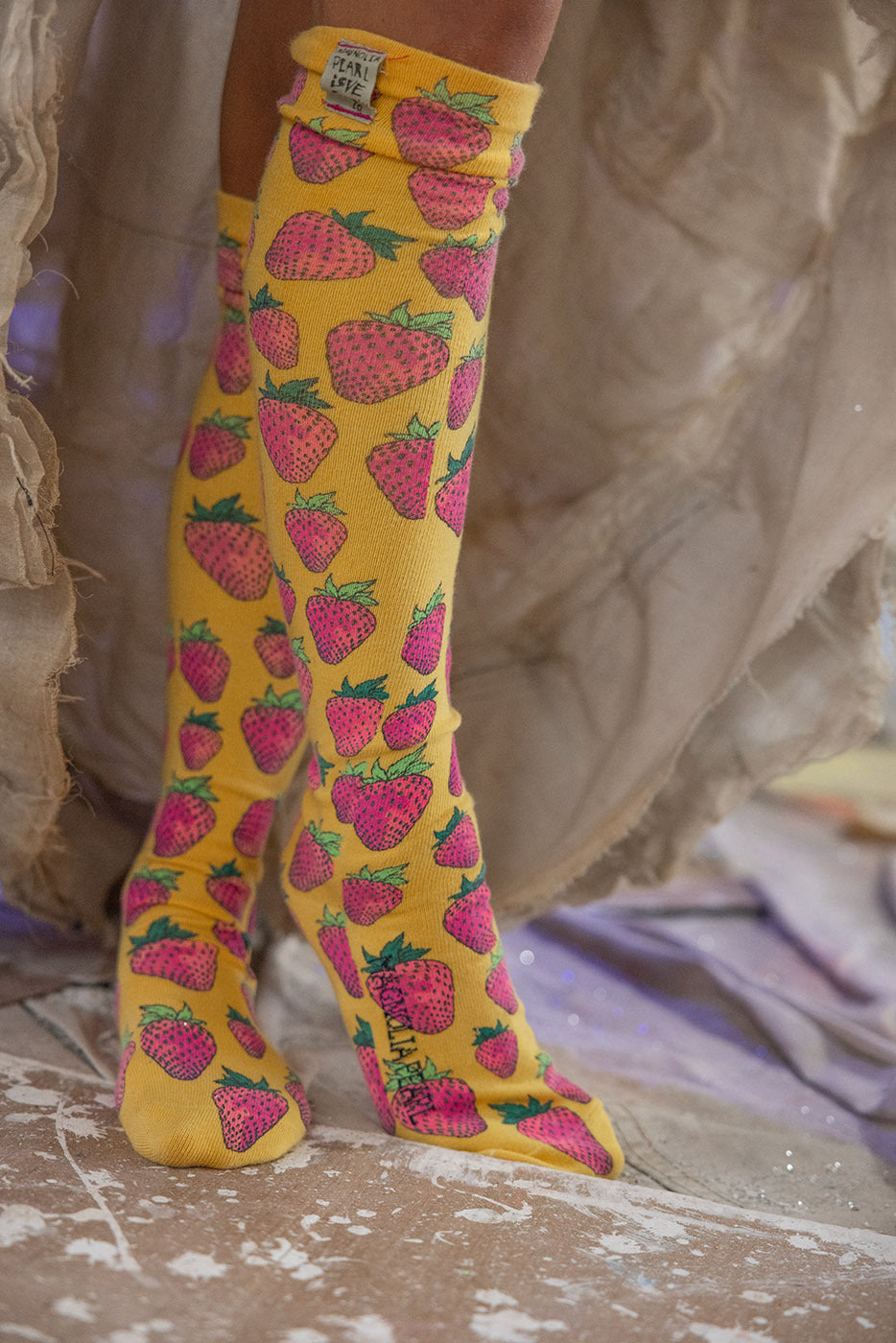 Strawberry Over-the-Knee Socks