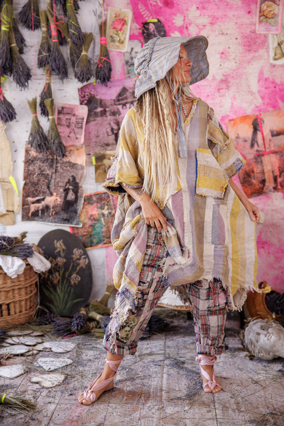 Yarn-Dyed Veda Poncho