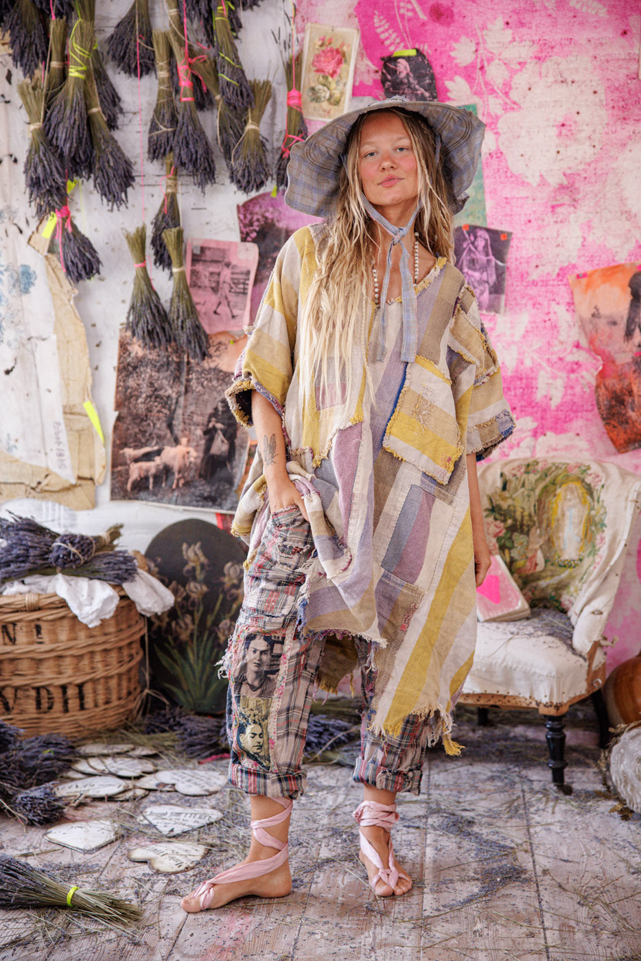 Yarn-Dyed Veda Poncho