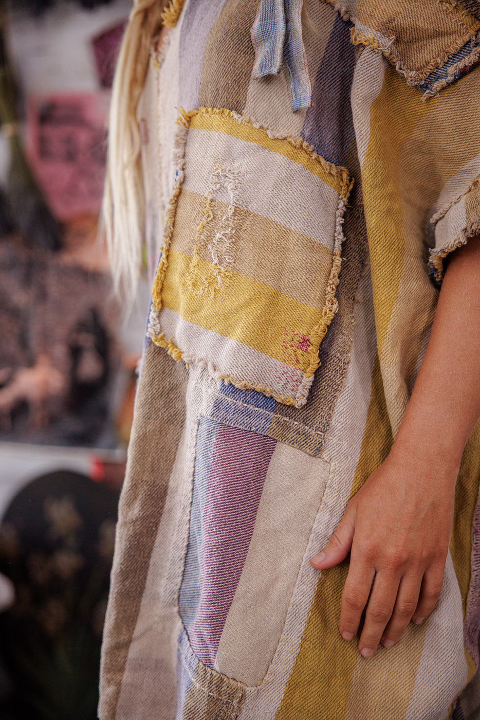 Yarn-Dyed Veda Poncho
