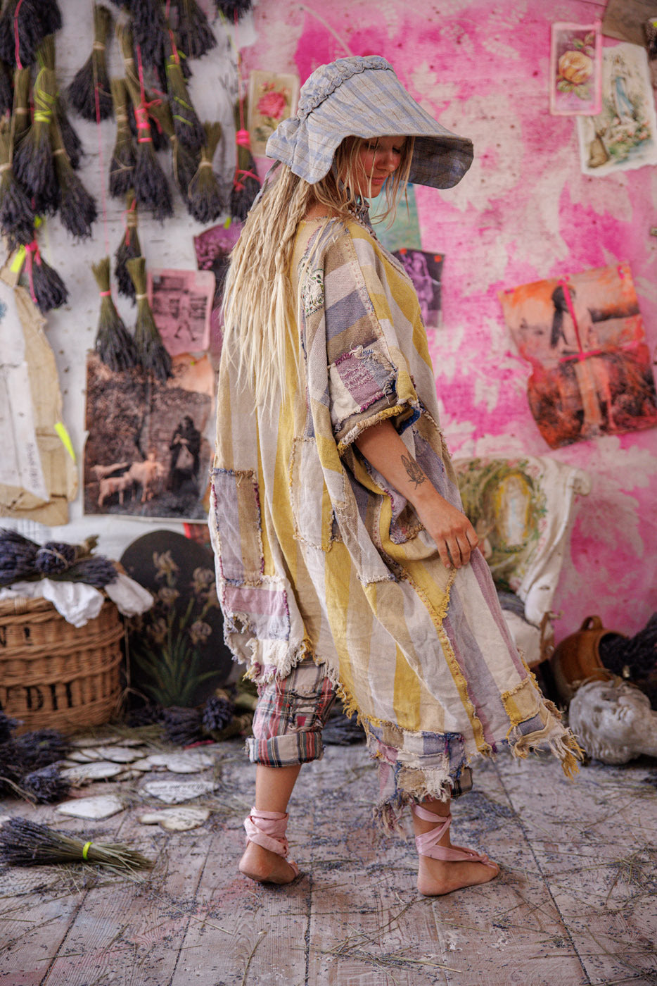 Yarn-Dyed Veda Poncho