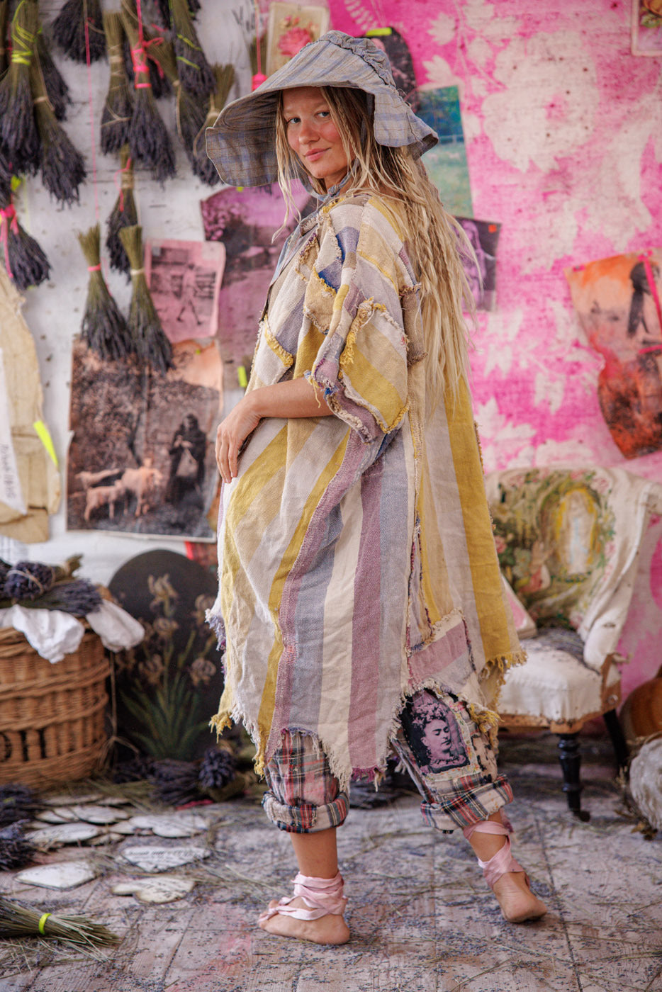 Yarn-Dyed Veda Poncho