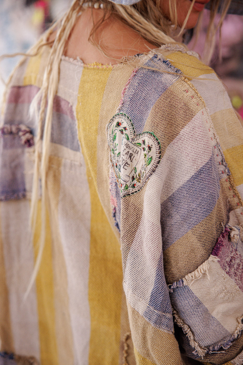 Yarn-Dyed Veda Poncho