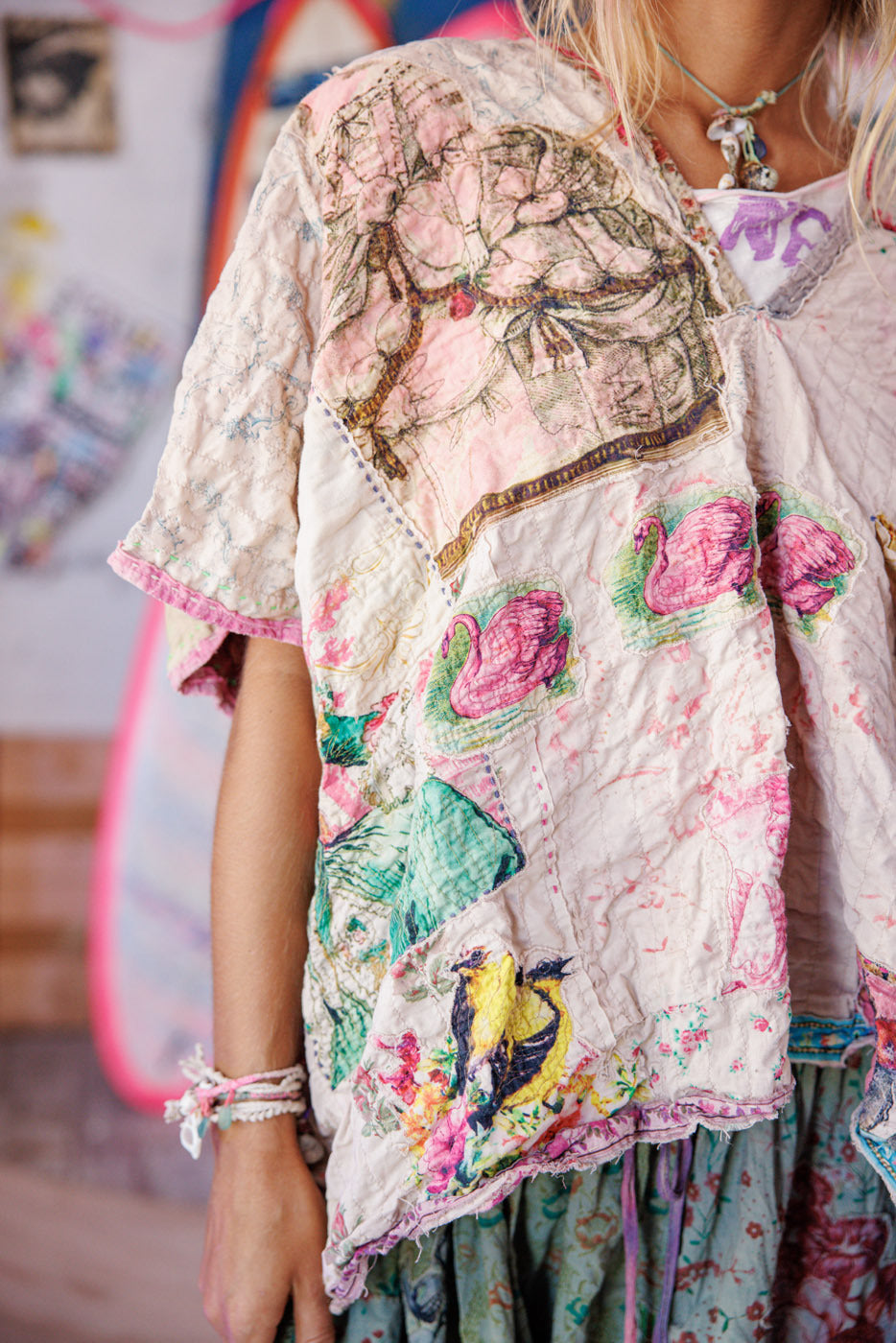 Patchwork Veda Poncho
