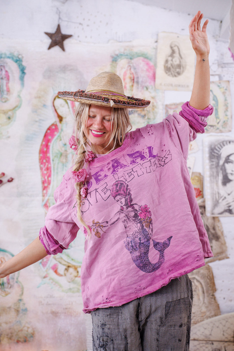 Mermaid Love Letters Hermosa Sweatshirt