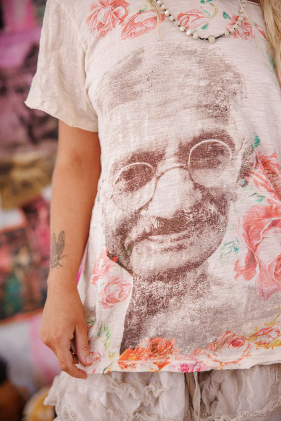 Ahimsa Gandhi Tee