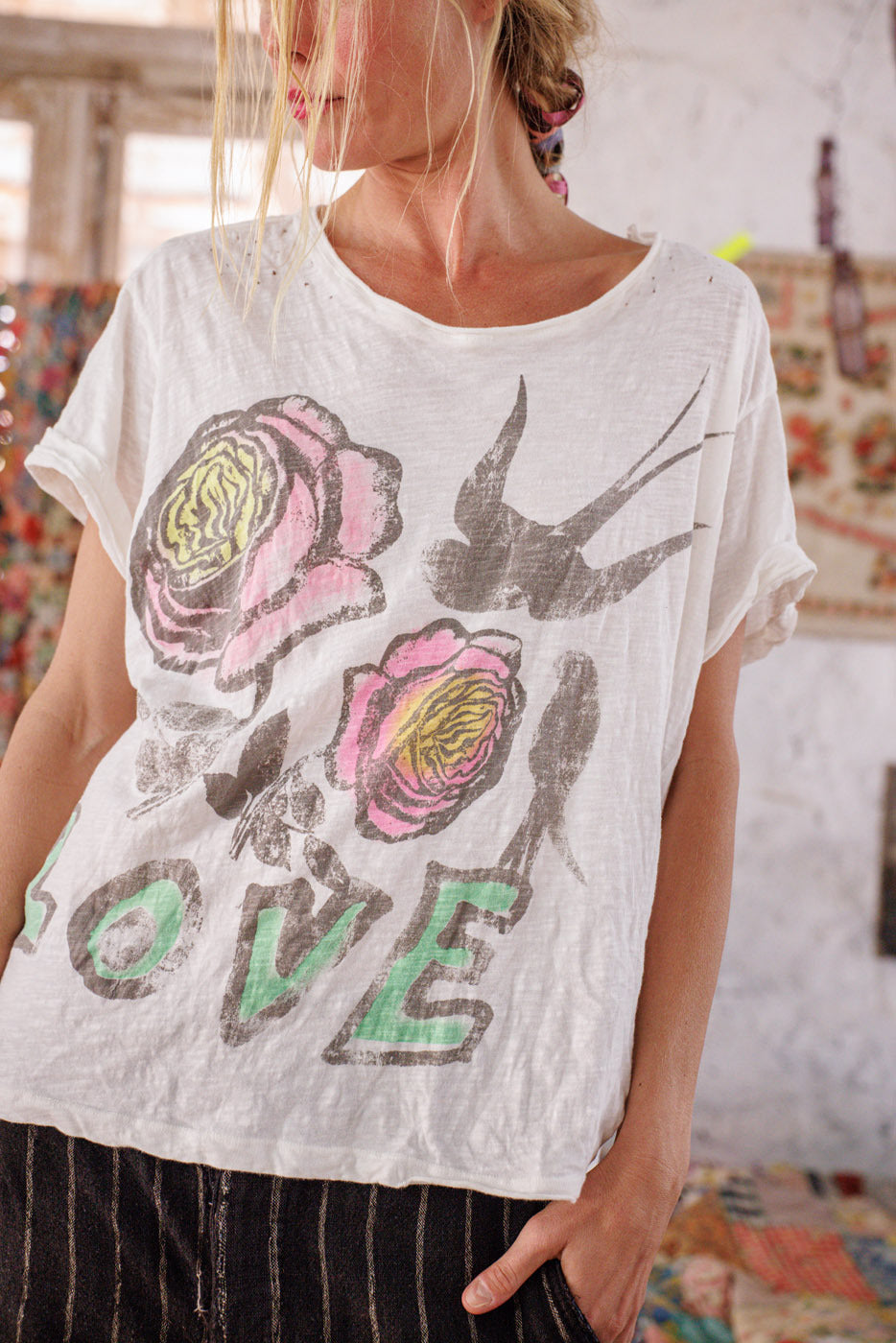 Victorian Love Birds Tee