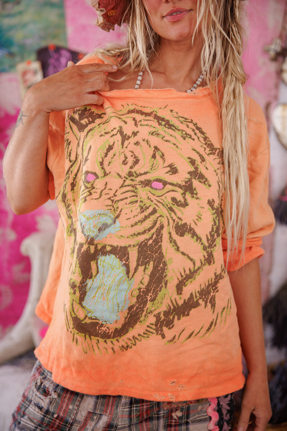 Tiger Face Hermosa Sweatshirt