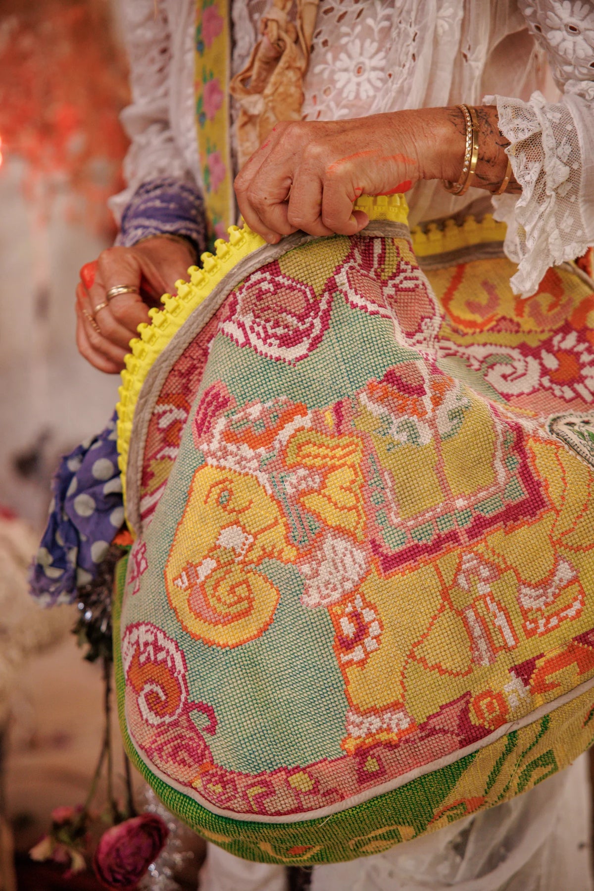 Cirque Cross Stitch Bag