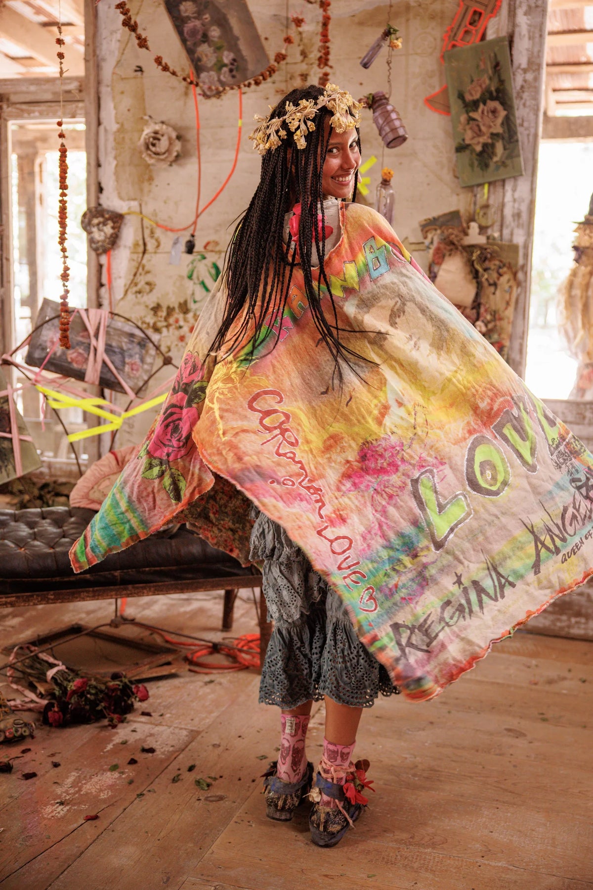 Rainbow Corazón Poncho