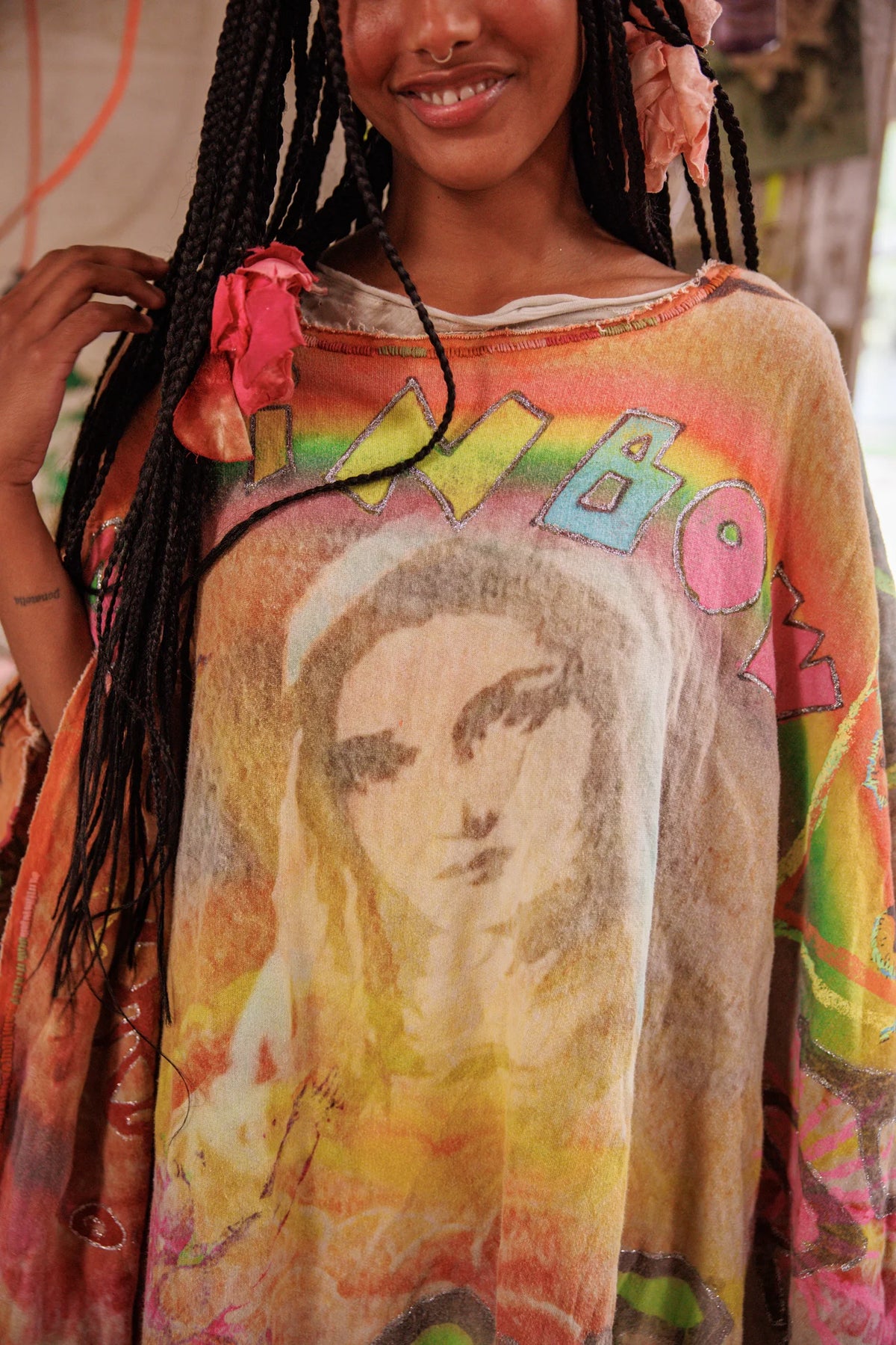 Rainbow Corazón Poncho