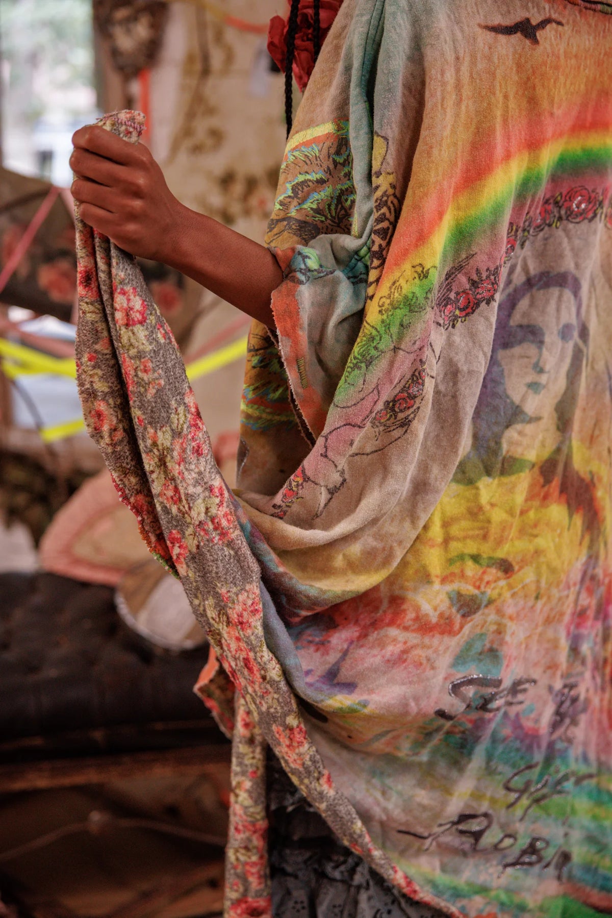Rainbow Corazón Poncho