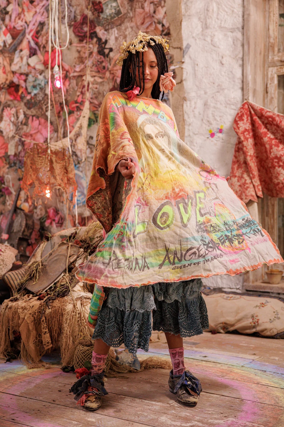 Rainbow Corazón Poncho