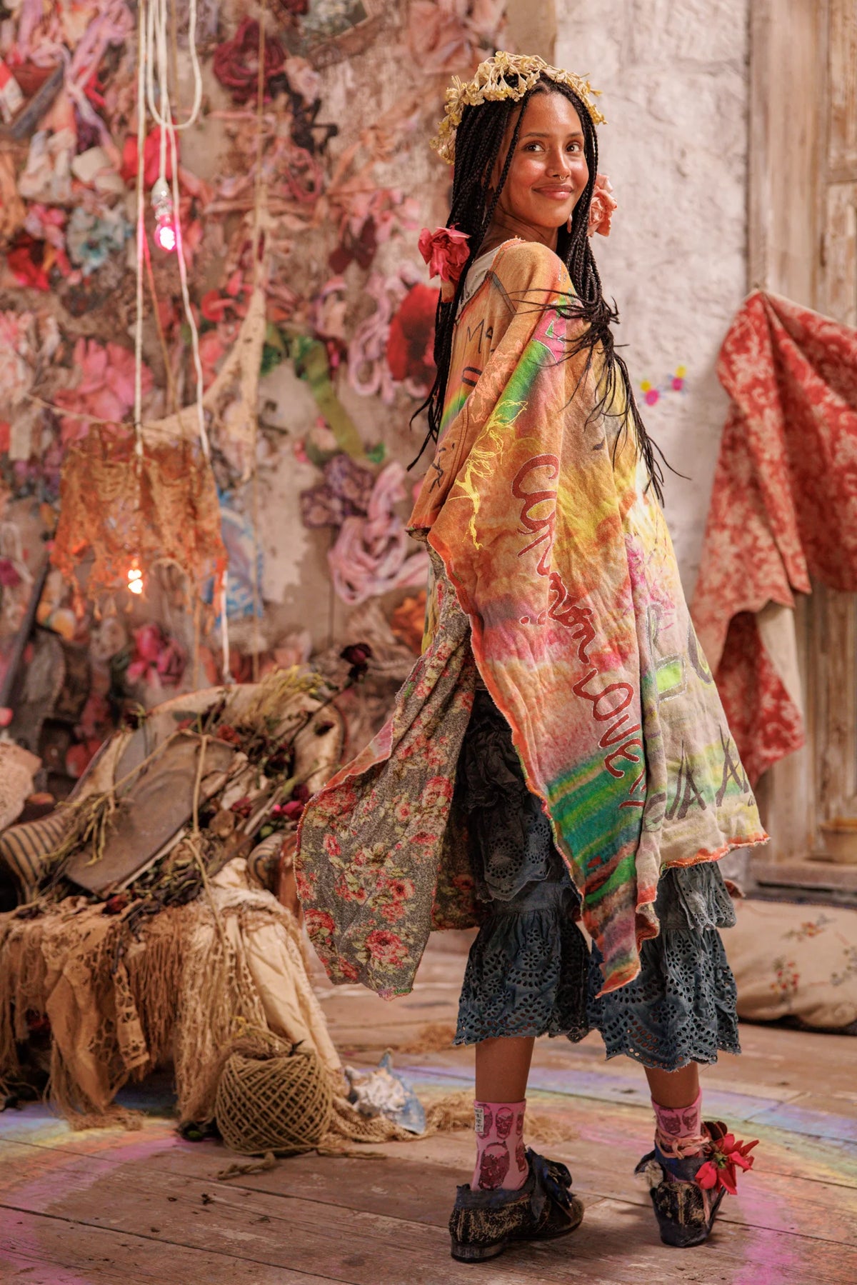 Rainbow Corazón Poncho