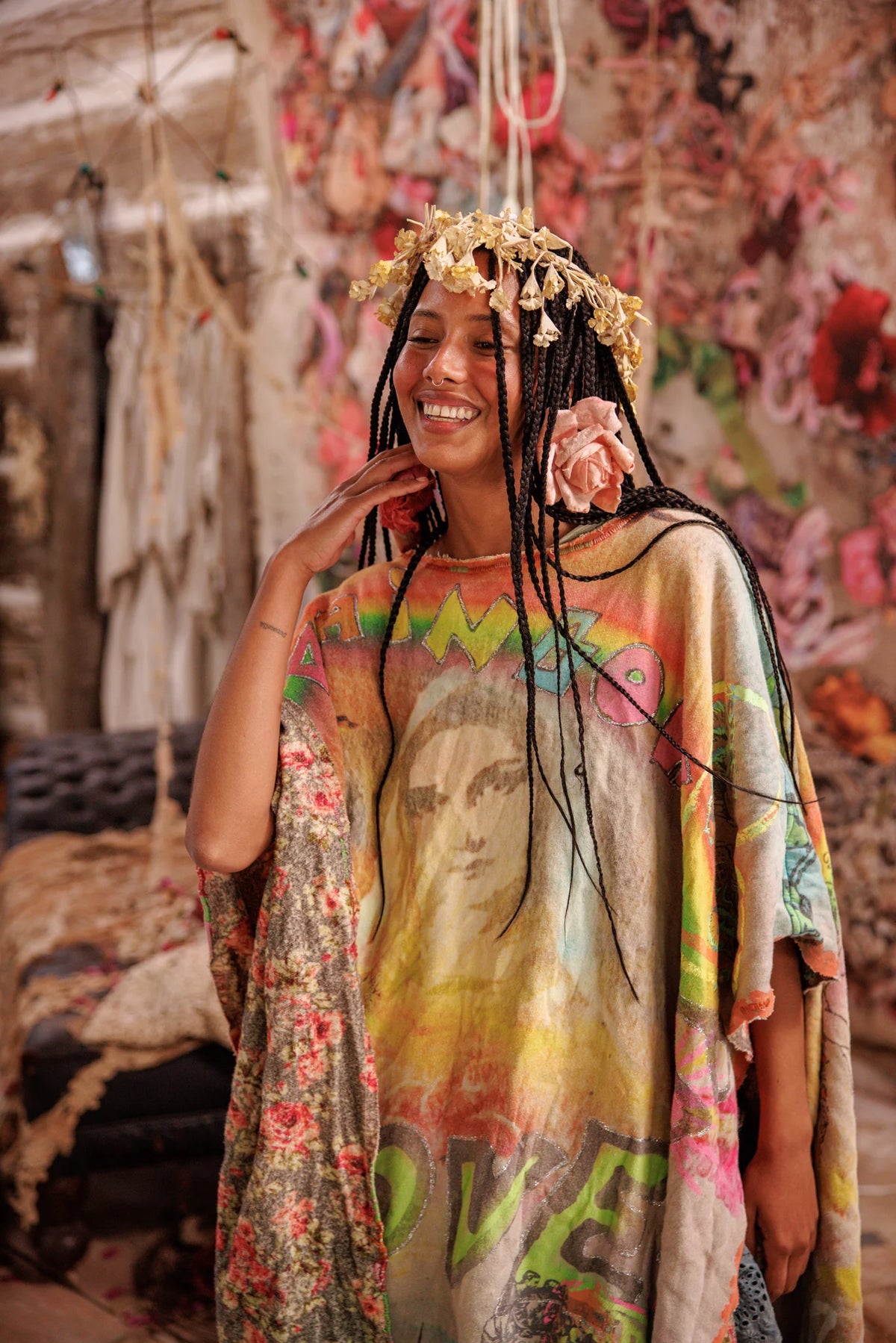 Rainbow Corazón Poncho