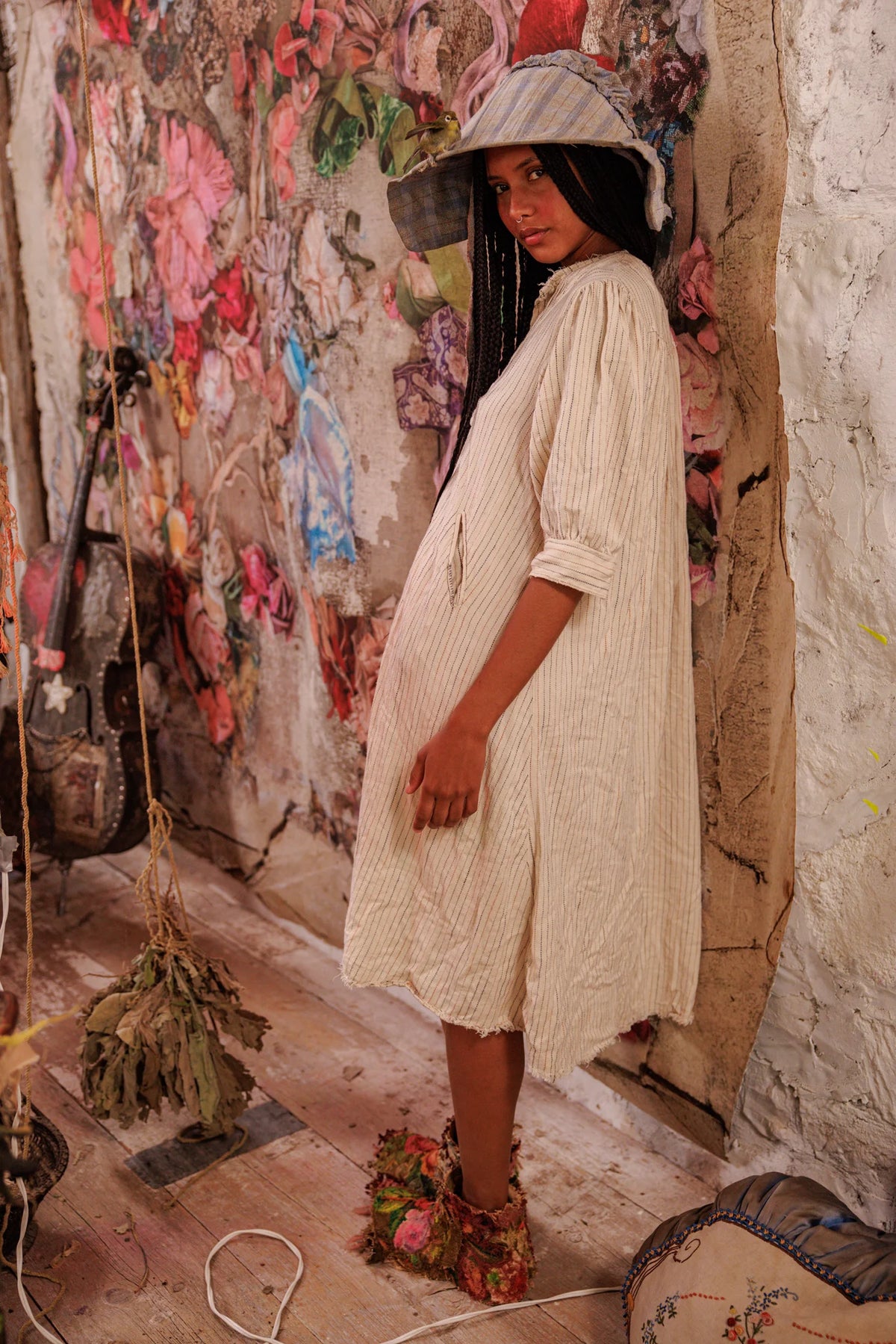 Woven Bibby Dress