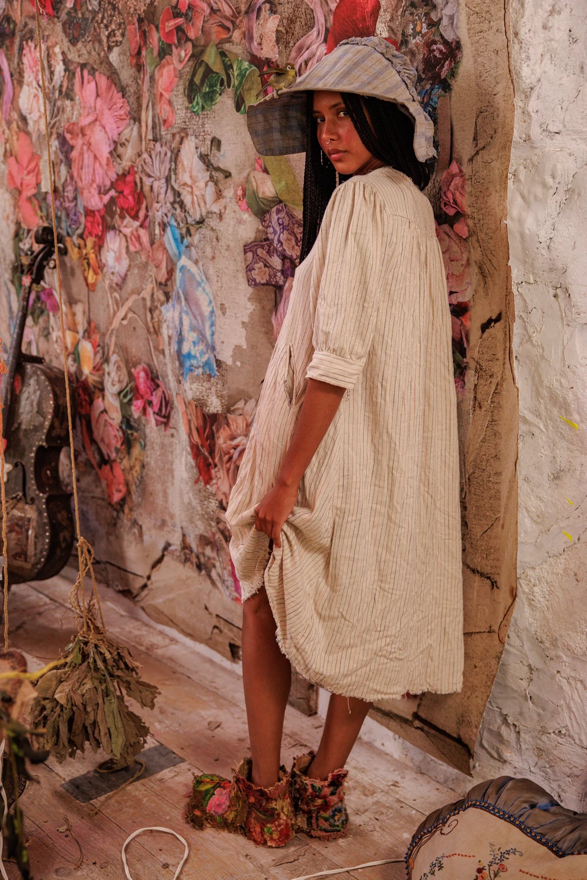 Woven Bibby Dress