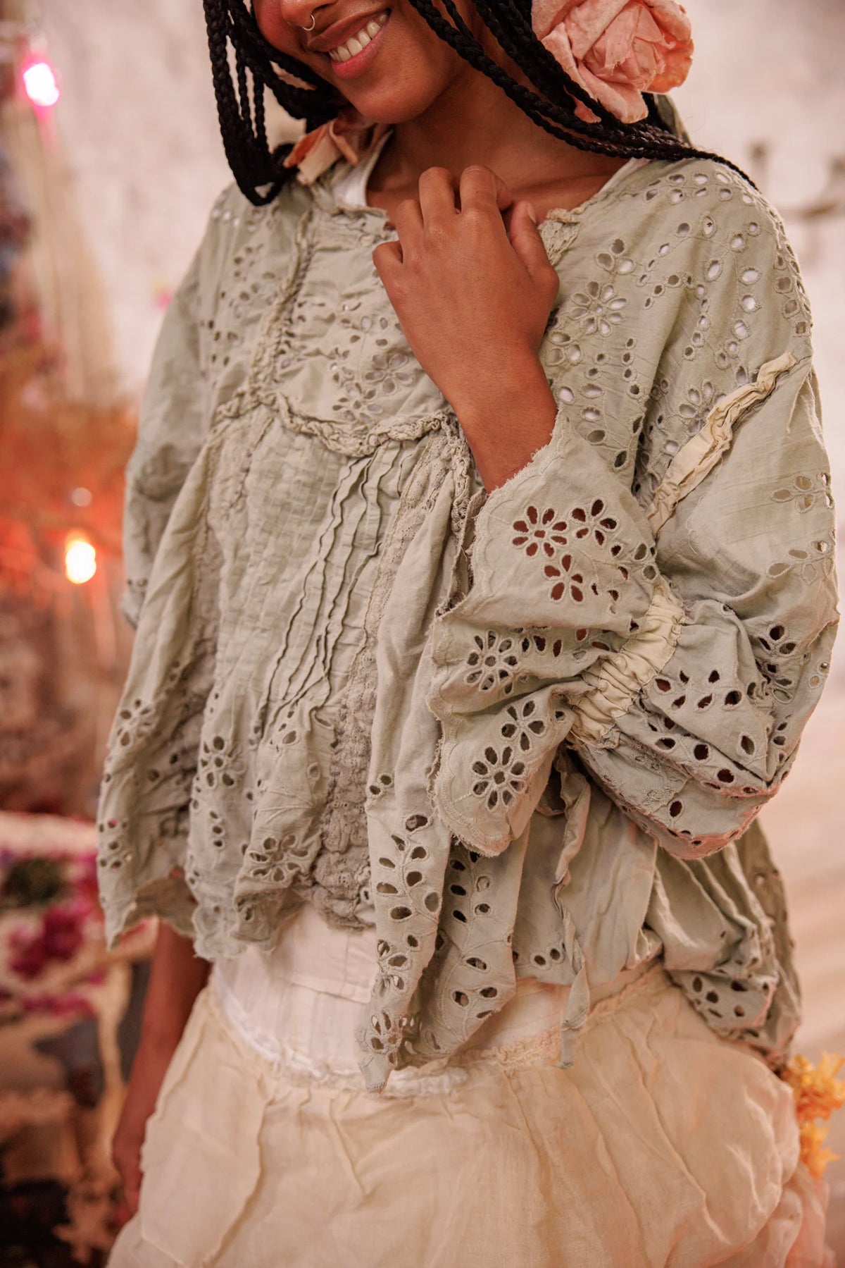 Eyelet Alian Blouse